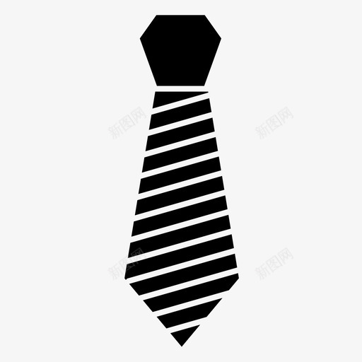 领带衣服办公室图标svg_新图网 https://ixintu.com 办公室 布料运输字形实心 衣服 领带