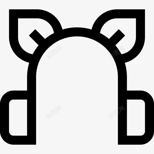 耳罩冬衣和配件3线状图标svg_新图网 https://ixintu.com 冬衣 线状 耳罩 配件