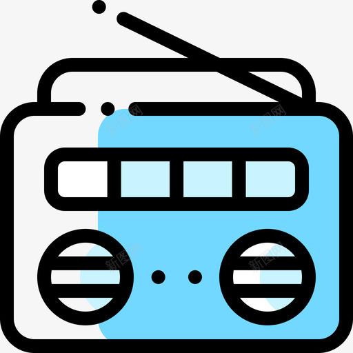 广播音频和视频第10版颜色省略图标svg_新图网 https://ixintu.com 广播 音频和视频第10版 颜色省略