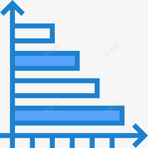 条形图图表3蓝色图标svg_新图网 https://ixintu.com 图表3 条形图 蓝色