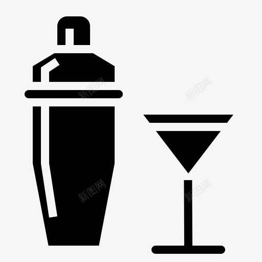 摇壶酒精鸡尾酒图标svg_新图网 https://ixintu.com 摇壶 标志 派对 生日 酒精 饮料 鸡尾酒