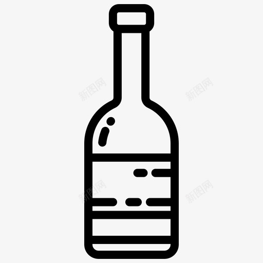 酒瓶饮料白酒图标svg_新图网 https://ixintu.com 复活节 白酒 酒瓶 饮料