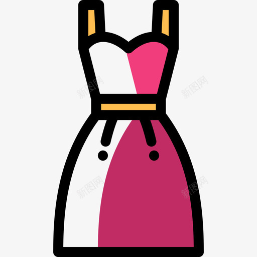礼服事件13颜色省略图标svg_新图网 https://ixintu.com 事件13 礼服 颜色省略