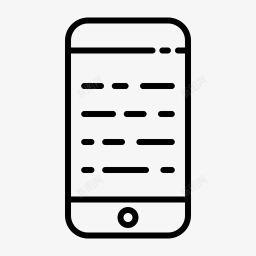 移动移动应用程序15概述图标svg_新图网 https://ixintu.com 应用程序 概述 移动