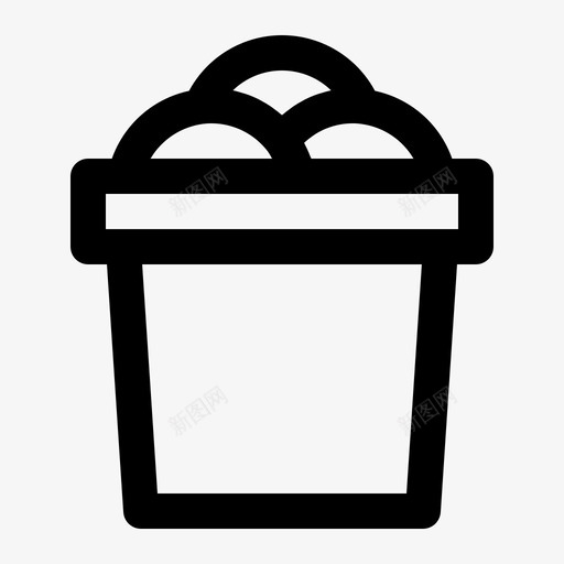 水桶海滩夏天图标svg_新图网 https://ixintu.com 假期 夏天 排队 水桶 海滩