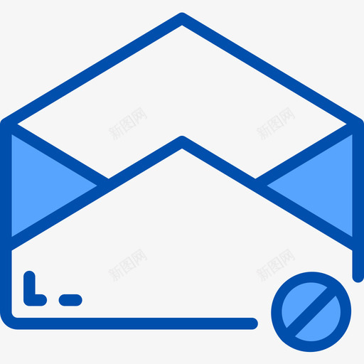 信封通信117蓝色图标svg_新图网 https://ixintu.com 信封 蓝色 通信117