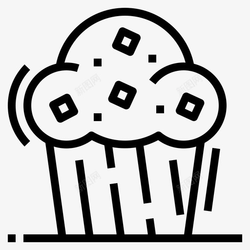 松饼面包店面包图标svg_新图网 https://ixintu.com 早餐 松饼 纸杯蛋糕 面包 面包店