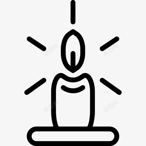 蜡烛spa17直线型图标svg_新图网 https://ixintu.com spa 直线 线型 蜡烛