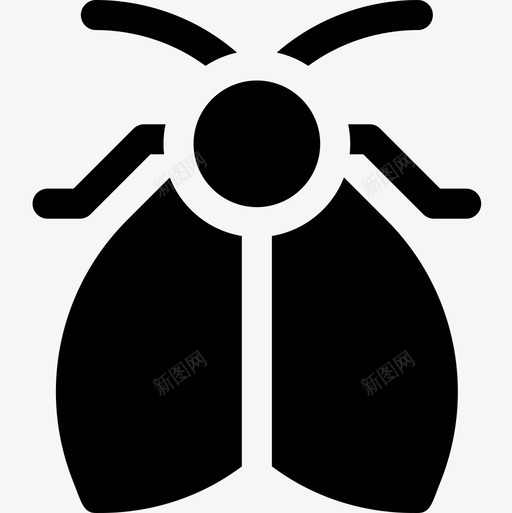 蛾子昆虫8填充图标svg_新图网 https://ixintu.com 填充 昆虫 蛾子
