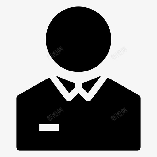 头像业务人员图标svg_新图网 https://ixintu.com 业务 个人资料 人员 头像 用户