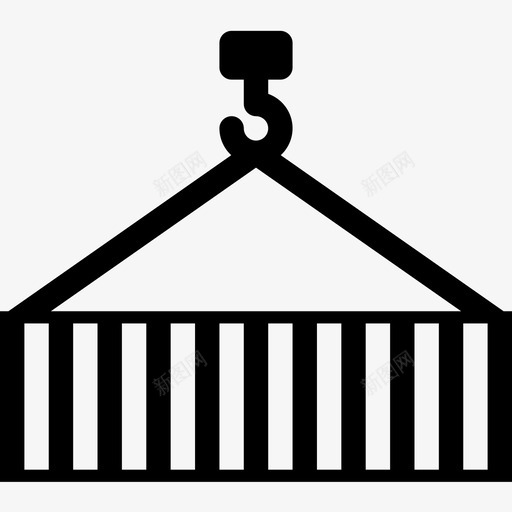 起重机物流20填充图标svg_新图网 https://ixintu.com 填充 物流 起重机