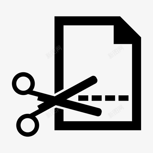 剪切剪贴板编辑图标svg_新图网 https://ixintu.com 剪刀 剪切 剪贴板 纸张 编辑