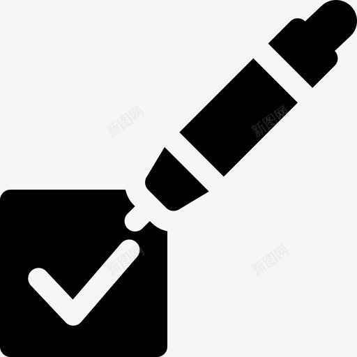支票投票选举2已填充图标svg_新图网 https://ixintu.com 填充 投票 支票 选举