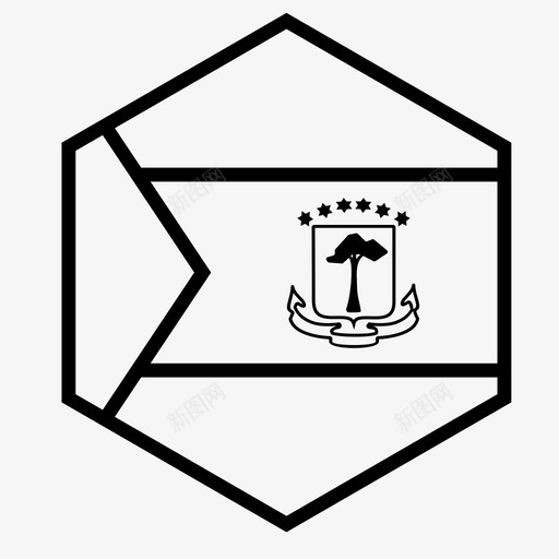 赤道几内亚国旗赤道几内亚gnq图标svg_新图网 https://ixintu.com gnq 世界 六边形世界旗帜轮廓 国家 赤道几内亚 赤道几内亚国旗