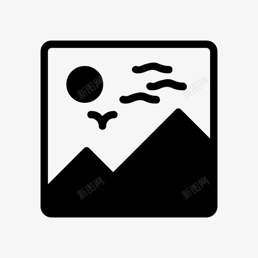 照片相册画廊图标svg_新图网 https://ixintu.com 图像 图片 照片 画廊 相册 艺术设计和开发线字形