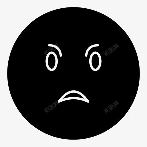 愤怒表情符号脸图标svg_新图网 https://ixintu.com 愤怒 脸 表情符号 表情符号实心