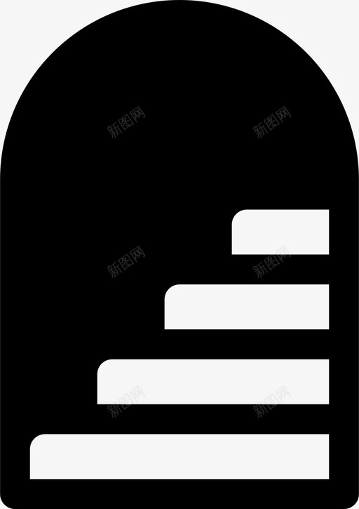 楼梯地下室地窖图标svg_新图网 https://ixintu.com 地下室 地窖 填充 实用 楼梯