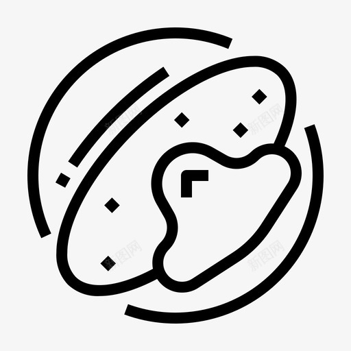 煎蛋卷早餐鸡蛋图标svg_新图网 https://ixintu.com 早餐 煎蛋卷 食物 鸡蛋