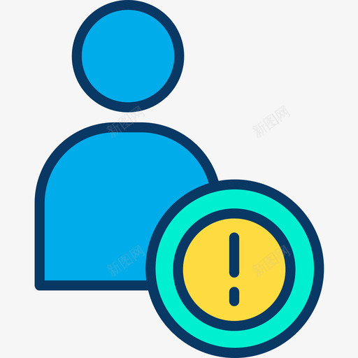 用户网络安全11线性颜色图标svg_新图网 https://ixintu.com 用户 线性颜色 网络安全11