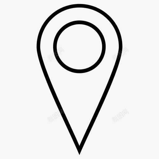 位置地址目标图标svg_新图网 https://ixintu.com gps 位置 地图 地址 目标