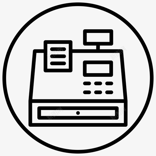 收据收银机办公室图标svg_新图网 https://ixintu.com 办公室 收据 收银机 电子商务 电话 购物