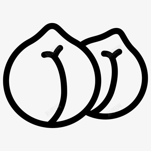 鹰嘴豆干粮谷物图标svg_新图网 https://ixintu.com 图标 干粮 快餐 水果 种子 线图 蔬菜 谷物 食物 鹰嘴