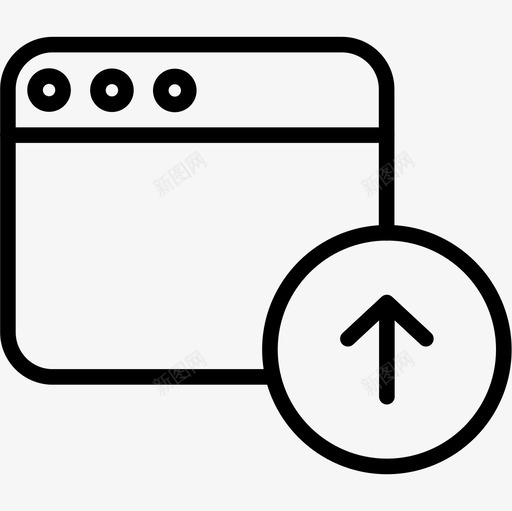浏览器windows应用程序大纲图标svg_新图网 https://ixintu.com windows应用程序 大纲 浏览器