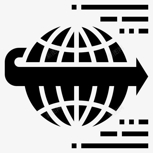 前进未来世界图标svg_新图网 https://ixintu.com 一个人工智能符号 世界 前进 未来
