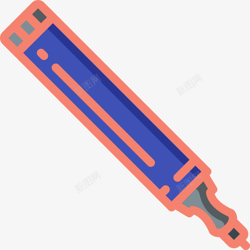 钢笔文具60线颜色图标svg_新图网 https://ixintu.com 文具 钢笔 颜色