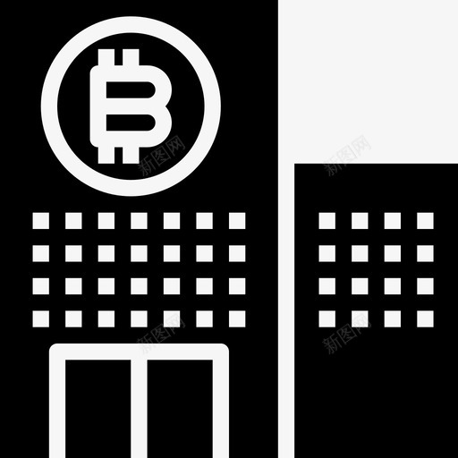 银行比特币73填充图标svg_新图网 https://ixintu.com 填充 比特币73 银行