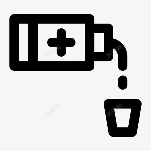 糖浆瓶子药品图标svg_新图网 https://ixintu.com 医疗 概述 瓶子 糖浆 药品 药房