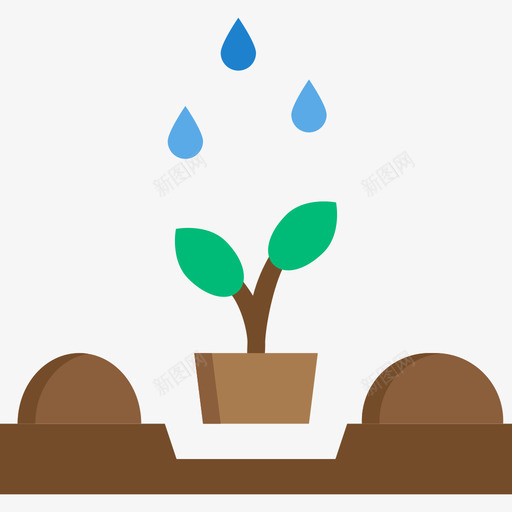 植物花园11平坦图标svg_新图网 https://ixintu.com 平坦 植物 花园