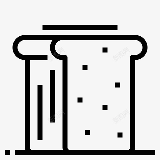 奶油酥饼面包店面包图标svg_新图网 https://ixintu.com 吐司 奶油 早餐 酥饼 面包 面包店