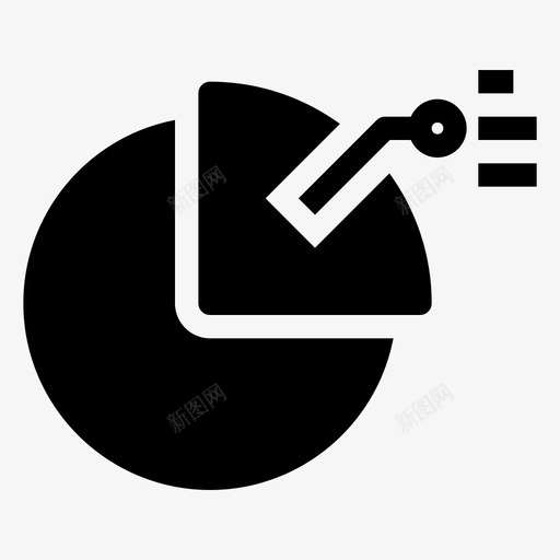 饼图商业金融图标svg_新图网 https://ixintu.com 商业 统计 营销 金融 饼图
