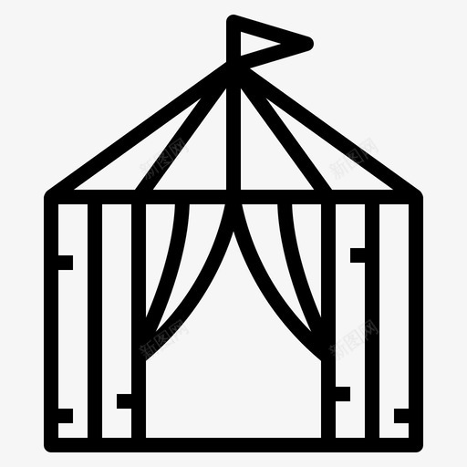 帐篷操场40直线图标svg_新图网 https://ixintu.com 帐篷 操场40 直线