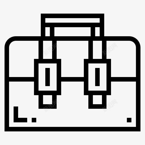 公文包商务321直系图标svg_新图网 https://ixintu.com 公文包 商务 直系