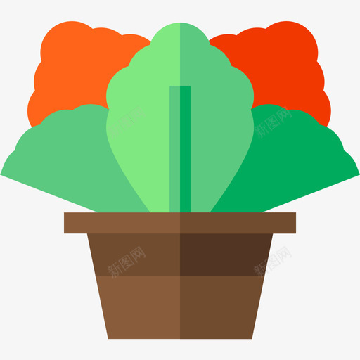 卡兰乔室内植物20个平的图标svg_新图网 https://ixintu.com 20个 卡兰 室内 平的 植物