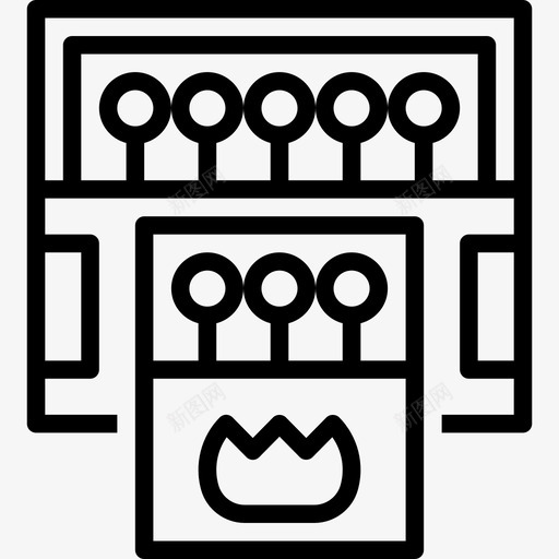 火柴烧烤和烧烤派对直系图标svg_新图网 https://ixintu.com 派对 火柴 烧烤 直系
