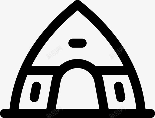 帐篷野营远足图标svg_新图网 https://ixintu.com 实用2 帐篷 户外 睡眠 远足 野营