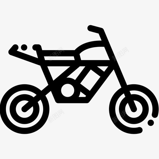 摩托车越野极限运动18直线型图标svg_新图网 https://ixintu.com 摩托车越野 极限运动18 直线型