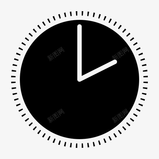 时钟小时秒图标svg_新图网 https://ixintu.com 2 小时 时钟 时钟字形 时间 秒