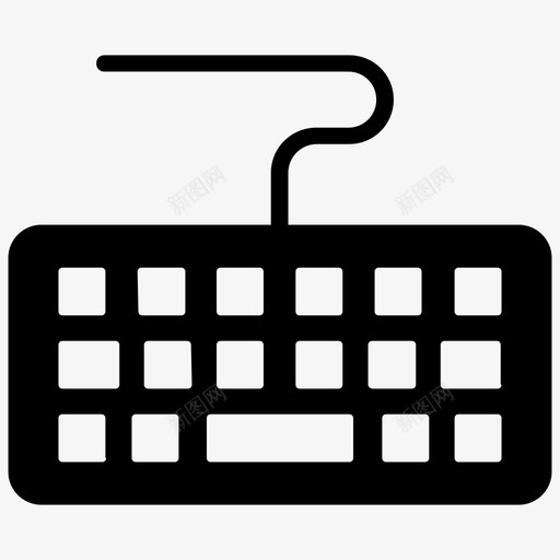电脑键盘电脑设备电脑硬件图标svg_新图网 https://ixintu.com 搜索引擎优化网页字形图标 电脑硬件 电脑设备 电脑键盘 输入设备