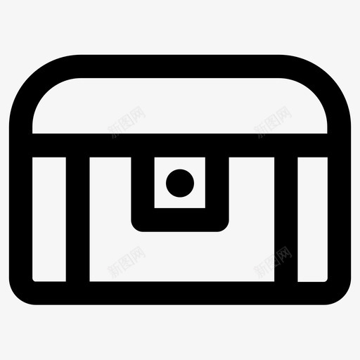 箱子盒子金子图标svg_新图网 https://ixintu.com 宝藏 海盗 盒子 箱子 金子