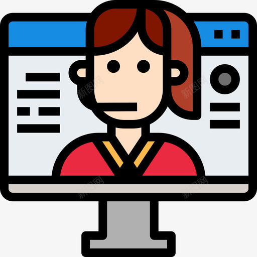 支持elearning17线性颜色图标svg_新图网 https://ixintu.com learning 支持 线性 颜色
