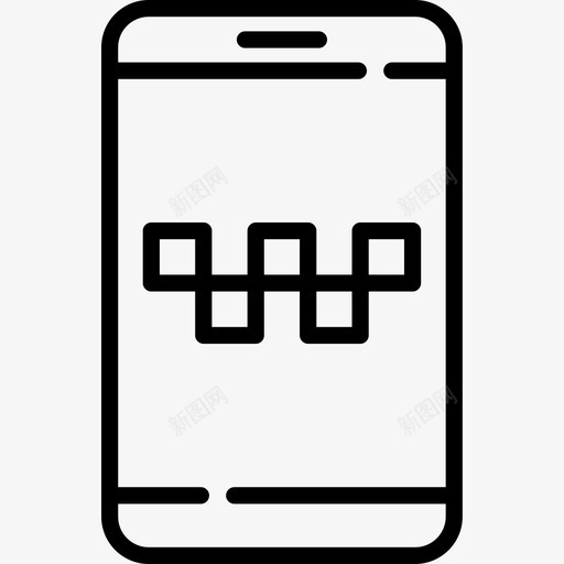 智能手机智能城市6线性图标svg_新图网 https://ixintu.com 智能城市6 智能手机 线性