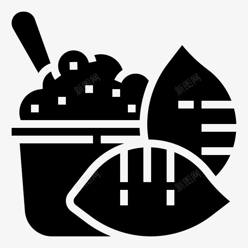 山药健康根图标svg_新图网 https://ixintu.com 健康 健康食品 山药 素食 蔬菜