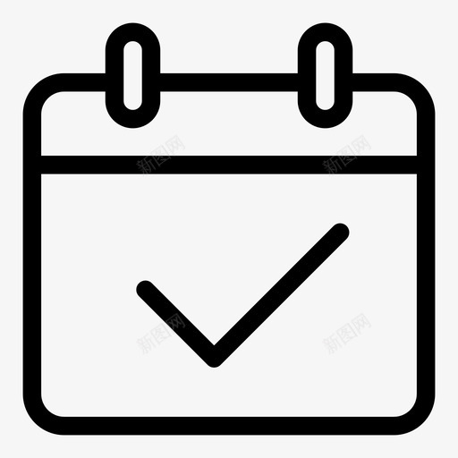 日历预订每日图标svg_新图网 https://ixintu.com 周 旅行和娱乐 日历 日程 每日 活动 预订