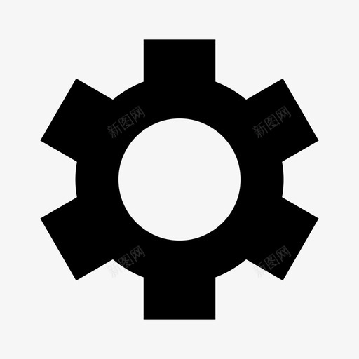 设置齿轮用户界面图标svg_新图网 https://ixintu.com 用户界面 设置 齿轮
