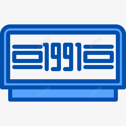 游戏复古小工具6蓝色图标svg_新图网 https://ixintu.com 复古 小工 工具 游戏 蓝色