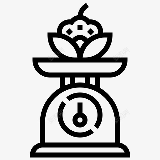 秤平衡极限图标svg_新图网 https://ixintu.com 健康食品 平衡 极限 测量 重量